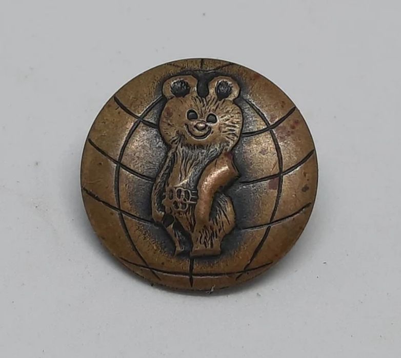 Значок олимпийский мишка