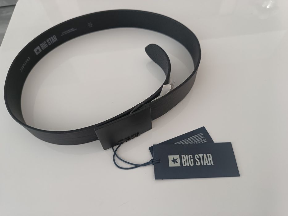 Nowy czarny pasek męski BIG STAR z metkami