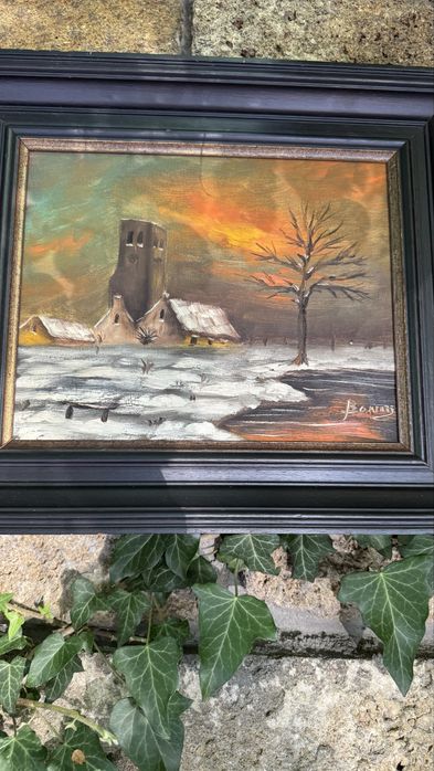 Картины маслом в деревянних рамах, из Европы