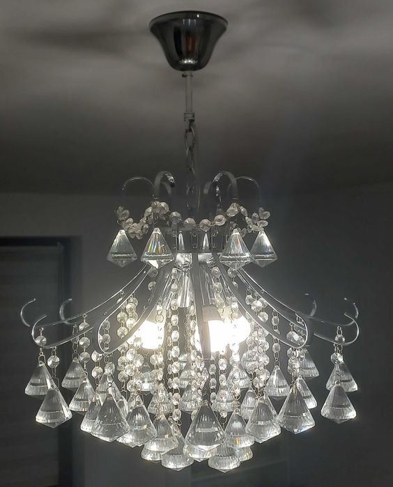 Żyrandol kryształki Glamour