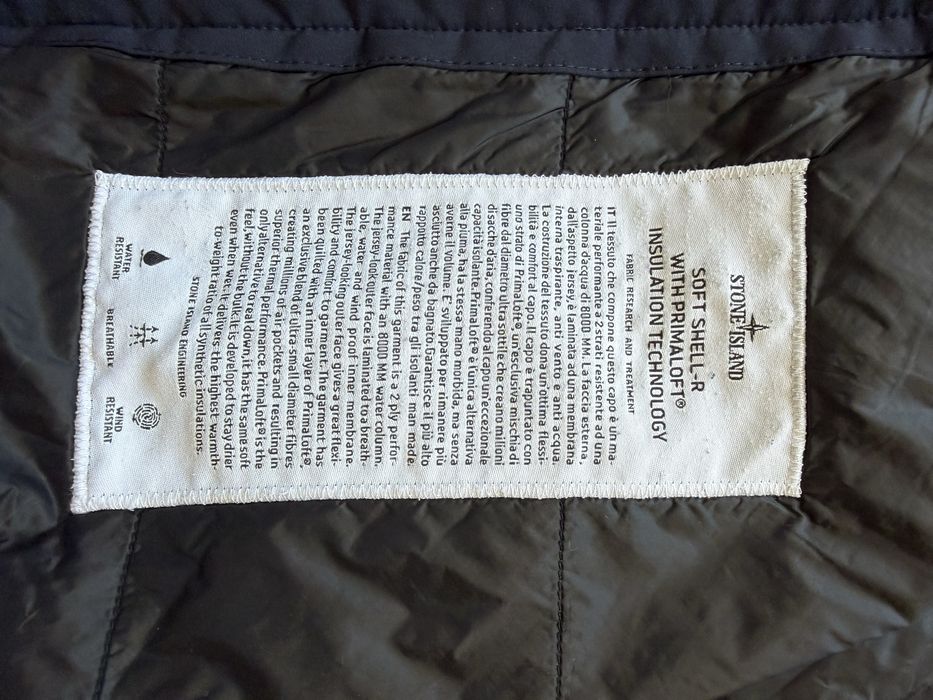 Stone Island Soft Shell-R PrimaLoft XL темно-синя / оригінал