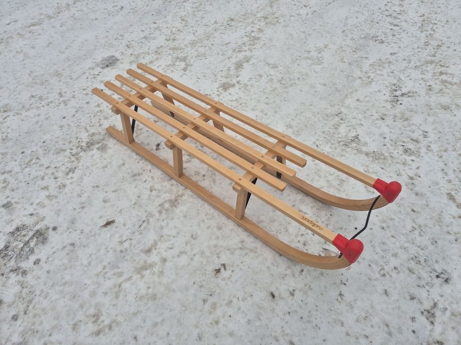 Sanki Nijdam 120 cm Davos 1200 drewno bukowe  Germany zima zjazdowe