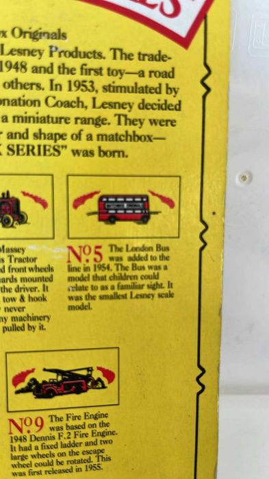 Matchbox Moko Lesney 5 A - London Bus Buy Matchbox - SELADO (Reediçao)
