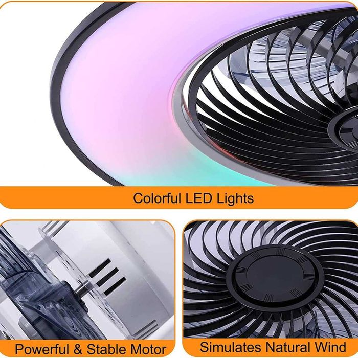 Reflektor sufitowy okrągły TRUYOK biały 72 W 56 x 13 cm