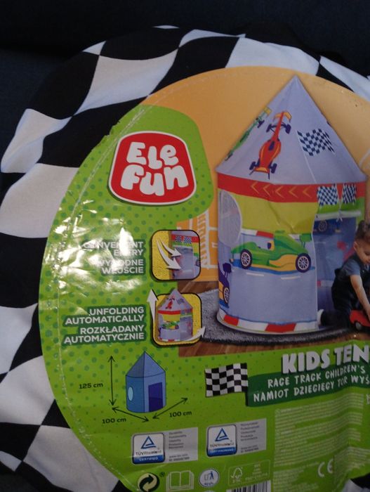 Namiot dziecięcy dla chłopca Elefun kids tent race track children's te