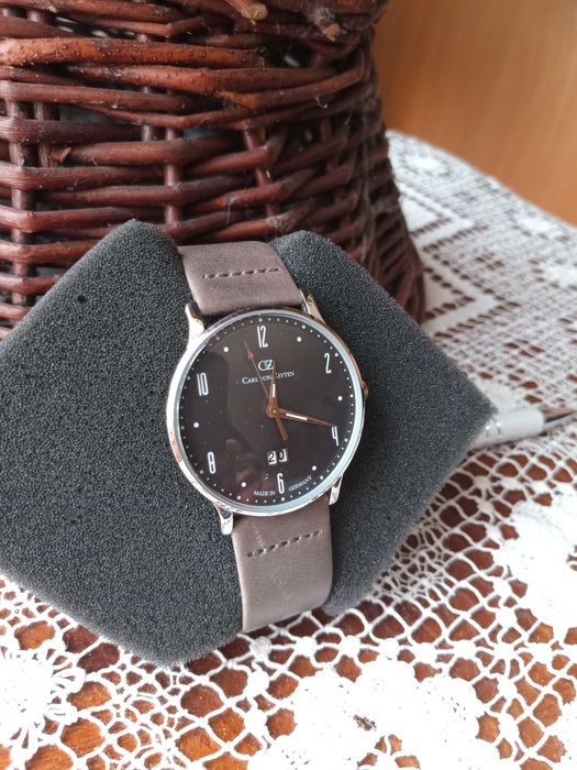 Carl von zeiten -elegancki, niemiecki zegarek,mechanizm Seiko
