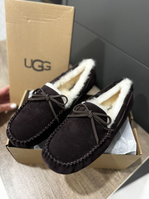 Ugg Tasman Угг шоколад лоферы-мокасины