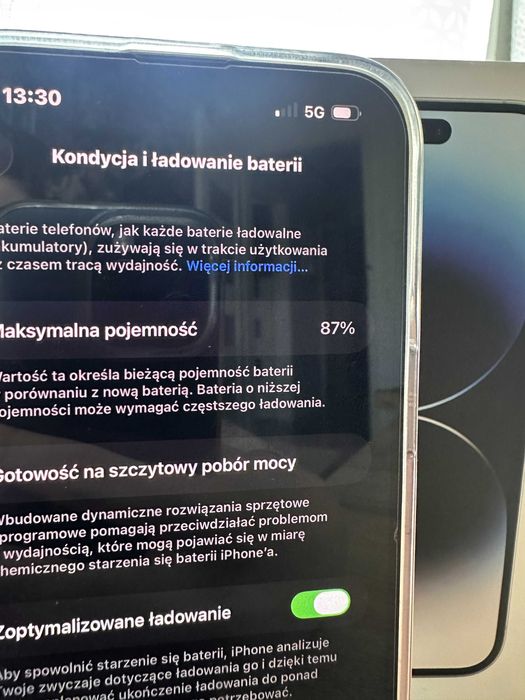 Iphone 14 pro max silver 128GB w super stanie!