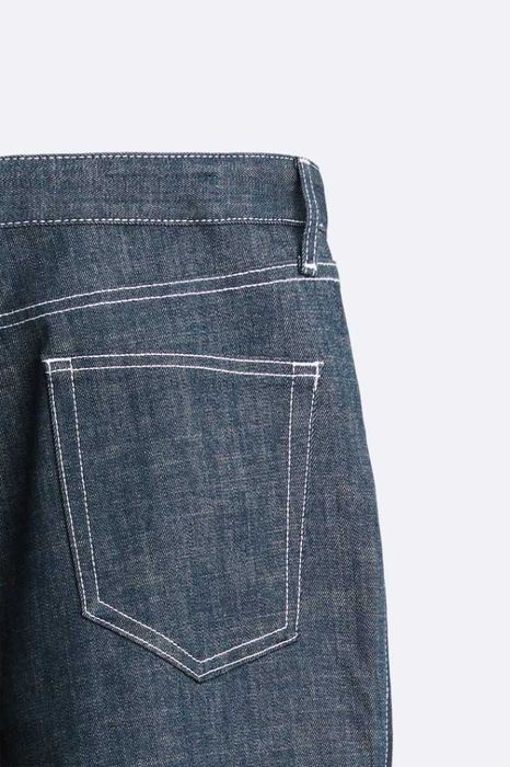 ZARA spodnie męskie straight z suwakami 46