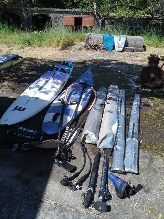 material diverso de windsurf