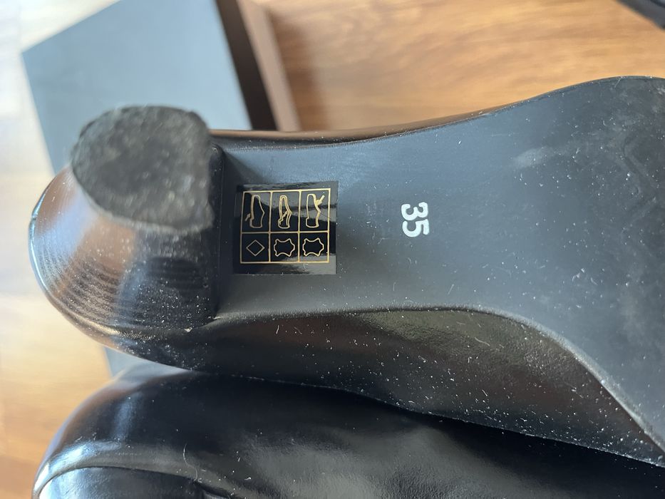 Buty ze skóry czarne