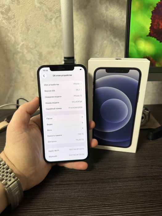iPhone 12 128Gb • Идеал • Полный комплект • АКБ 83% • Айфон