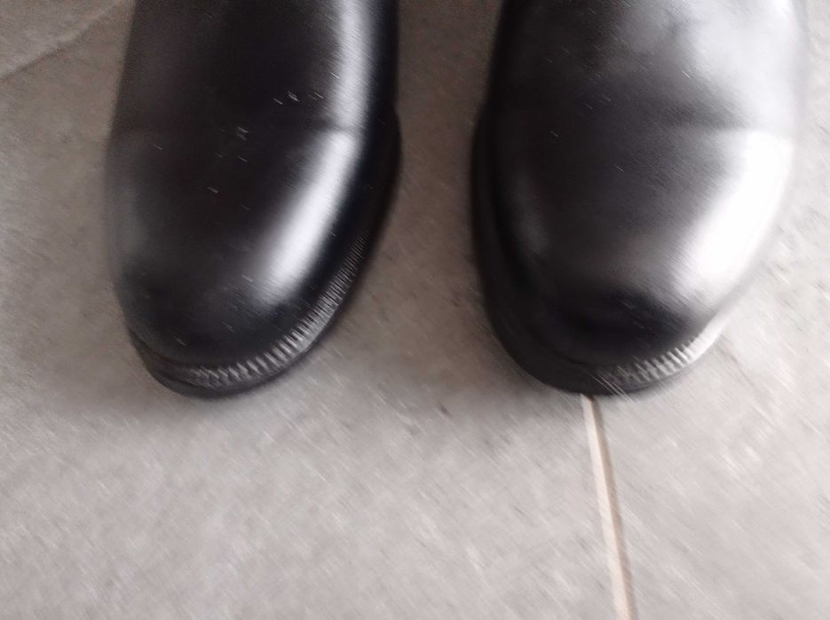 oficerskie skórzane botki wysokie 30cm wkładka rozm. 46 MON buty