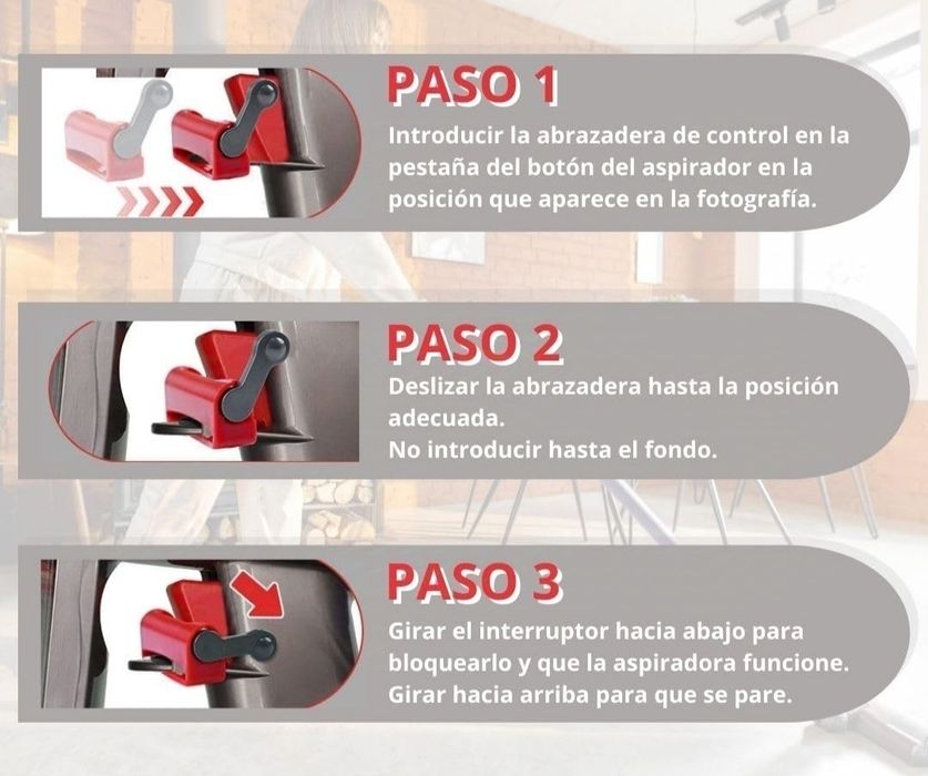 Bloqueador de botão para aspirador Dyson