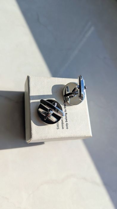 Запонки versace silver 2шт