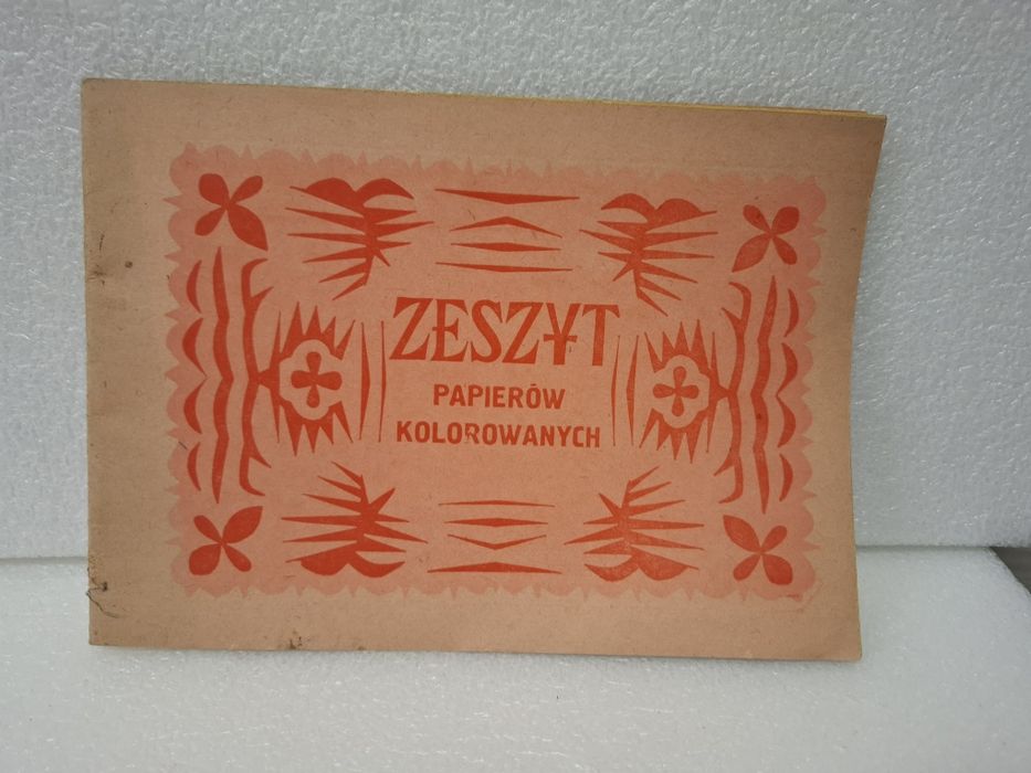 Zeszyt papierów kolorowych Wro prl