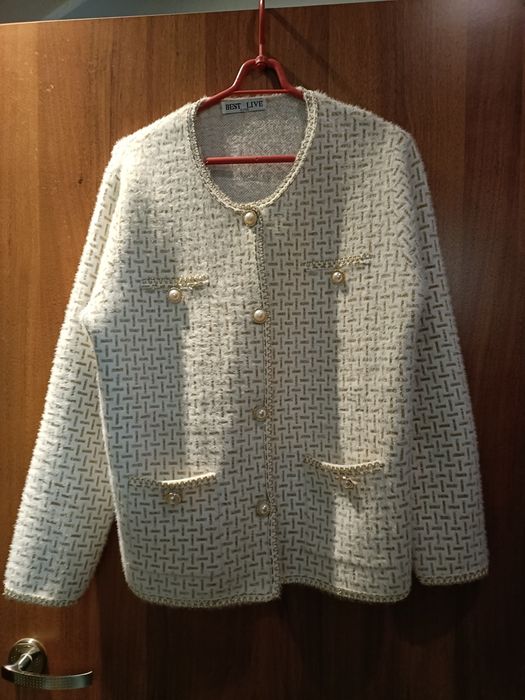 Sweterek PAUZZA wizytowy elegancki  sweter PREMIUM xl xxl