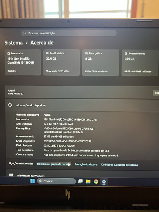 Acer Nitro V 15 | i9-13900H | RTX 5060 8GB | 32GB RAM | 1TB SSD | 165Hz