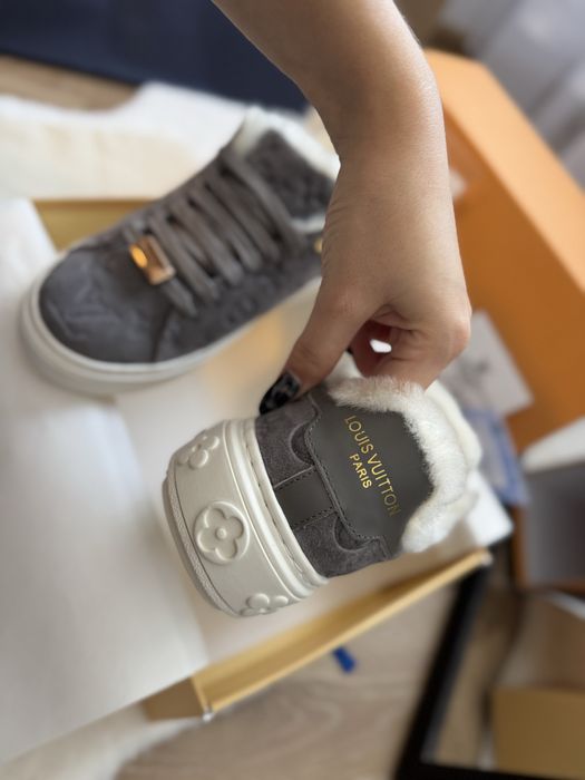 Кеди зимові утеплені жіночі louis vuitton LV 38 кросівки утеплені