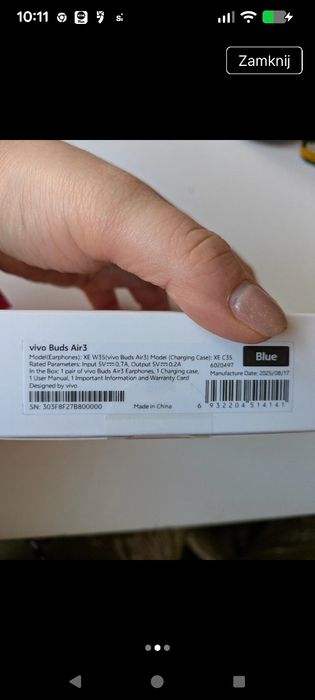 Słuchawki Vivo Buds Air 3