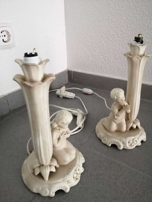 Par de candeeiros de mesa Vintage (muito raros)