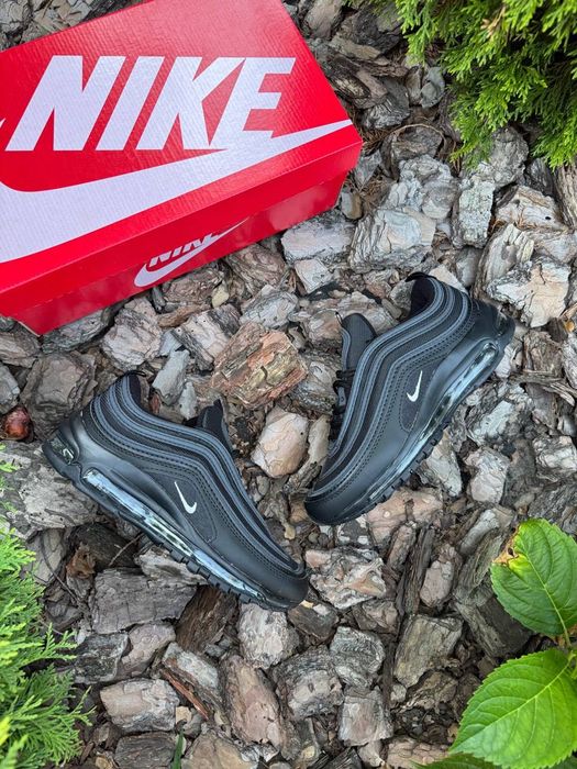 Кросовки Nike 97 найк 41,42,43,44,45 кросівки чорні рефлективні