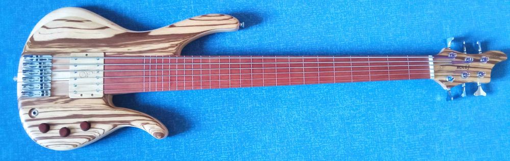 Gitara basowa fretless 6 strun