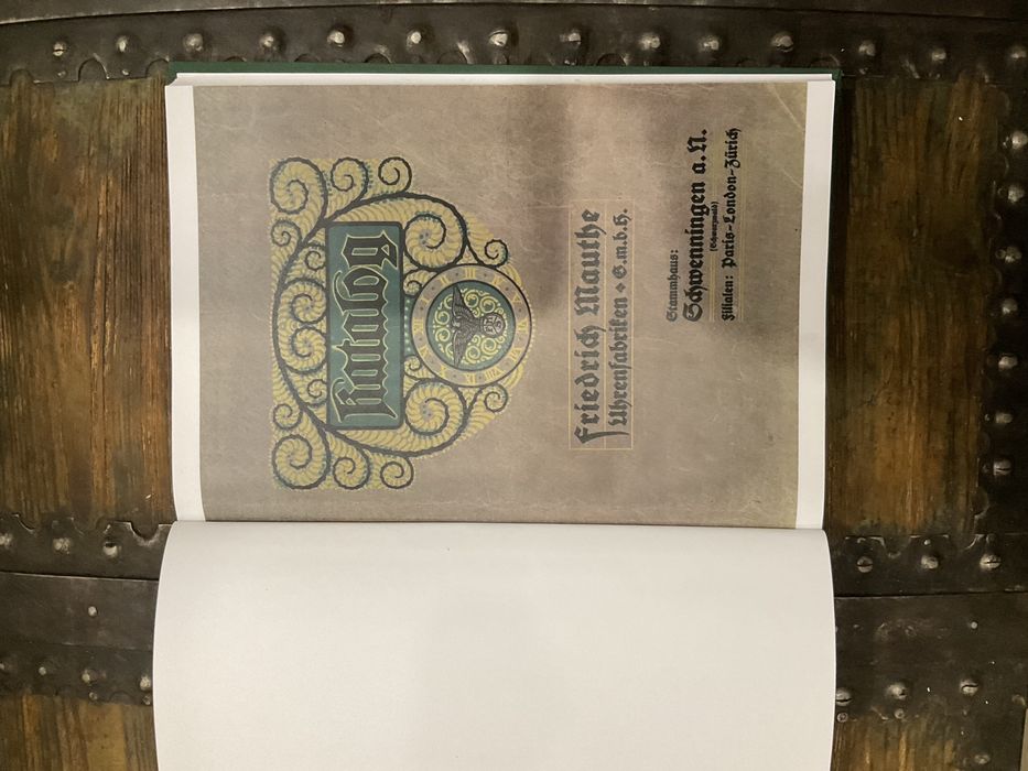 F.M.S. F.Mauthe- katalog zegarów- 1912r- 140 stron