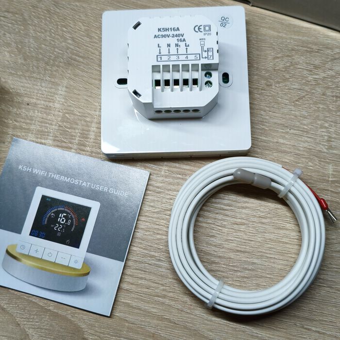 Термостати WiFi Tuya для водяної теплої підлоги та котлів