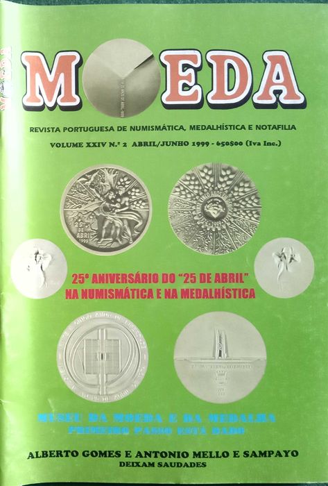Revistas Moeda	- - -	Ano	 - 	1999	- - - - -	Revistas