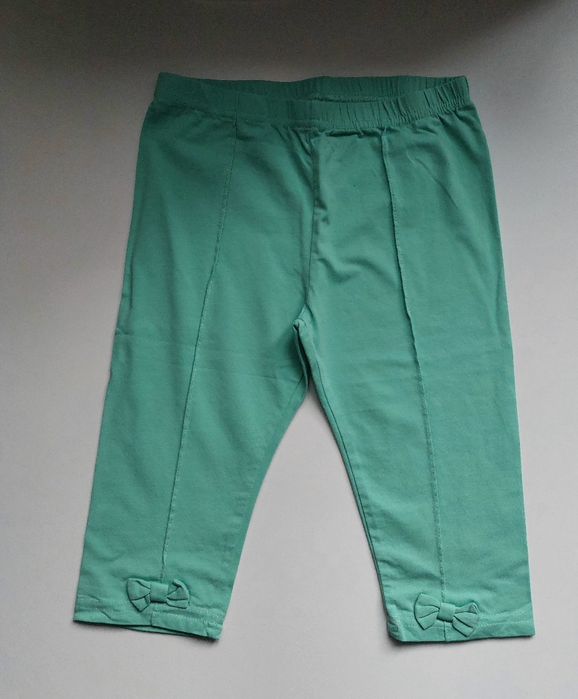 Legginsy włoskie dziecięce z kokardkami 128cm