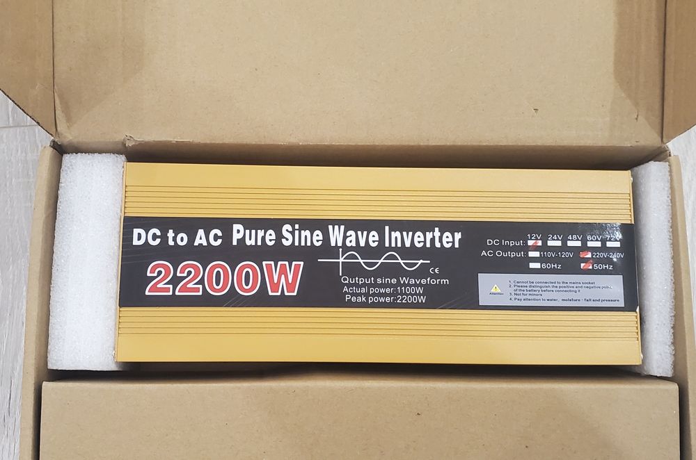 Інвертор чистий синус 1600w,2200w,3000w