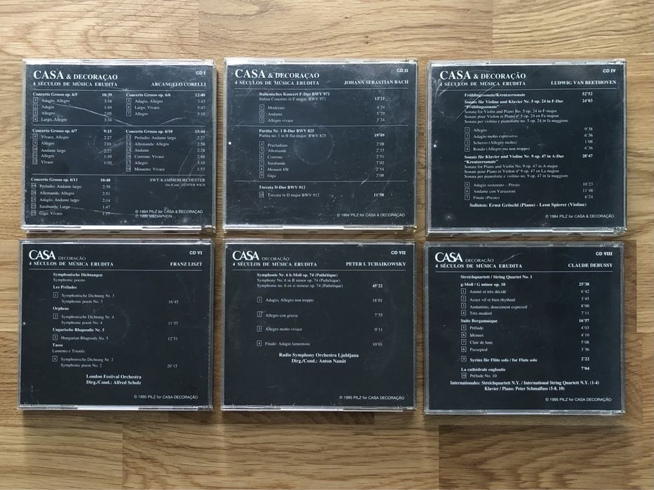 CDs música clássica coleção Casa & Decoração