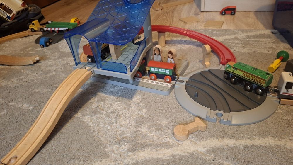 Tory drewniane. Kolejka ogromny zestaw