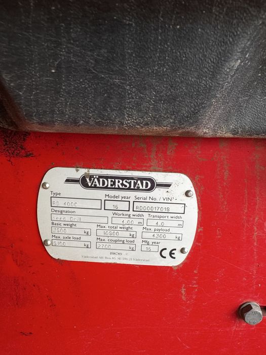 Сівалка vaderstad rapid rd400c з добривом
