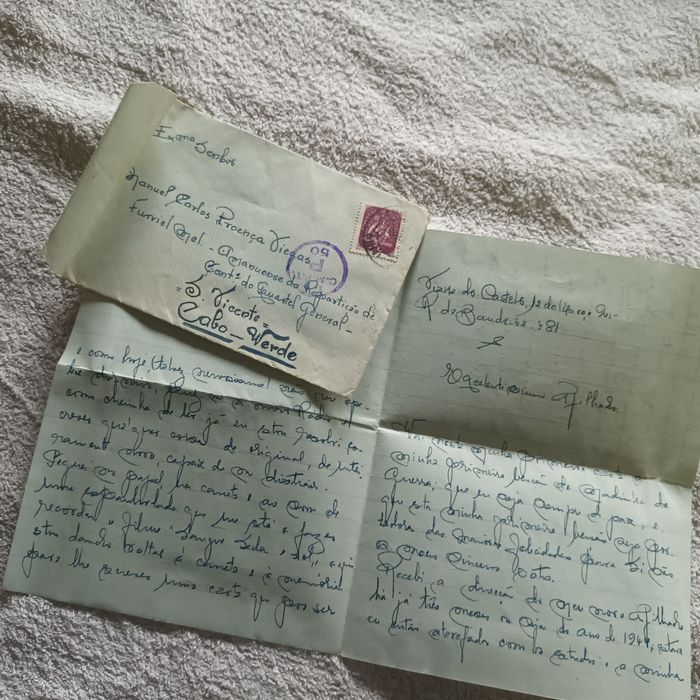 Antigas cartas ministério da guerra