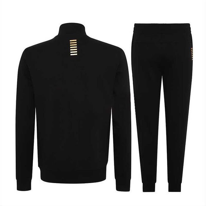 EMPORIO ARMANI EA7 stylowy męski dres oryginalny black/gold