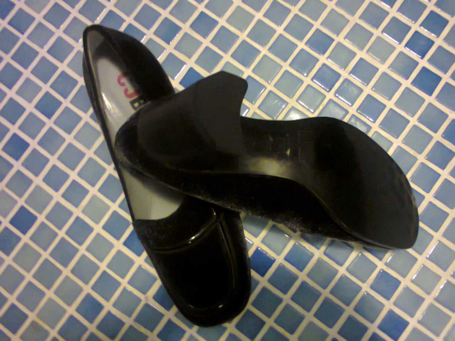 Vintage, Sapatos Pretos Charles Jourdan, Tamanho 39