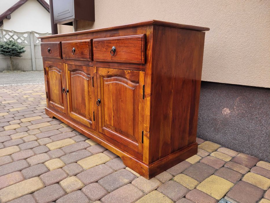 Kolonialna Komoda Z Litego Drewna Paslisander