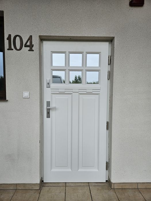 drzwi zewnętrzne drewniane ciepłe producent montaż/dowóz/cała Polska