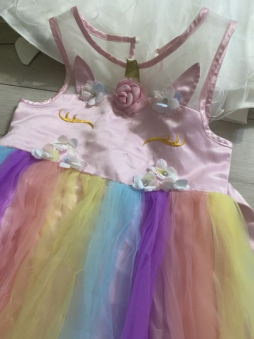 Речі на дівчинку 4-5років 110р пакетом, святкова сукня, апельсин