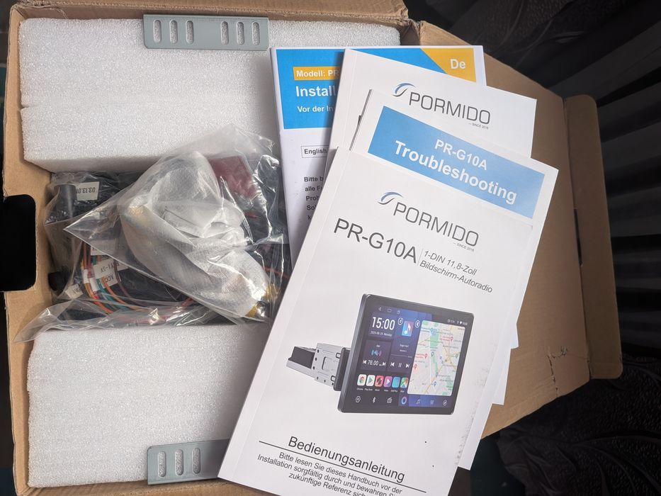 Нова Андроїд магнітола PORMIDO PR-G10A 4/64GB | Екран 11.8" QLED 2K