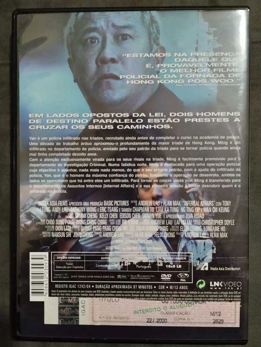 Dvd Infernal Affairs em excelente estado