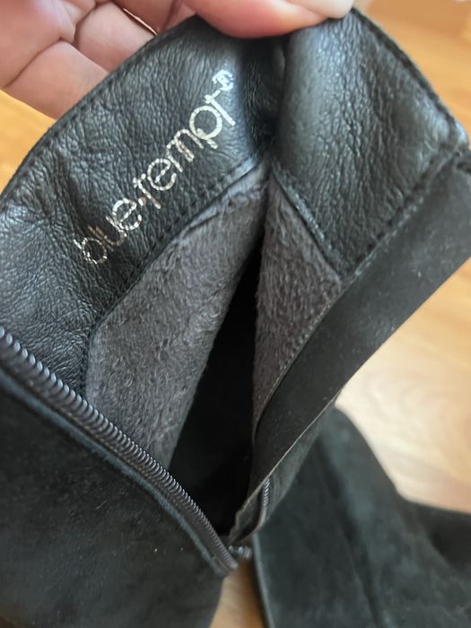 Лабутени чорні замшеві