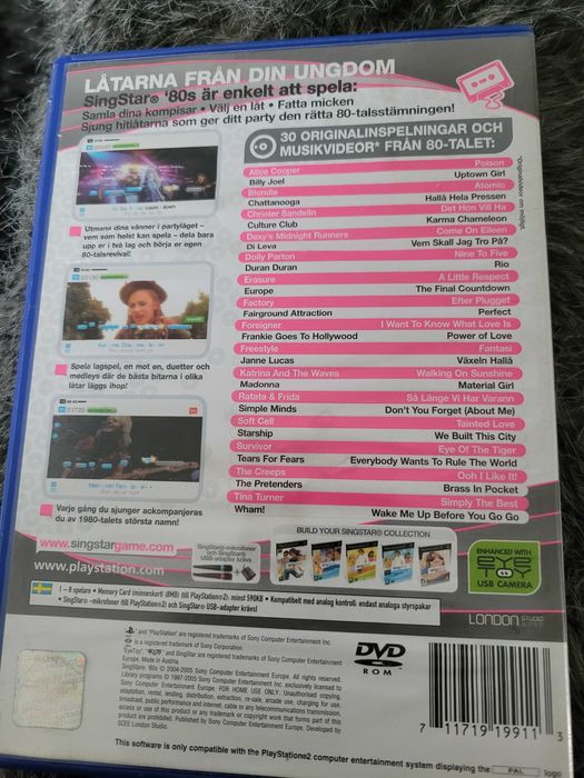 Plyta ps2 singstar '80
