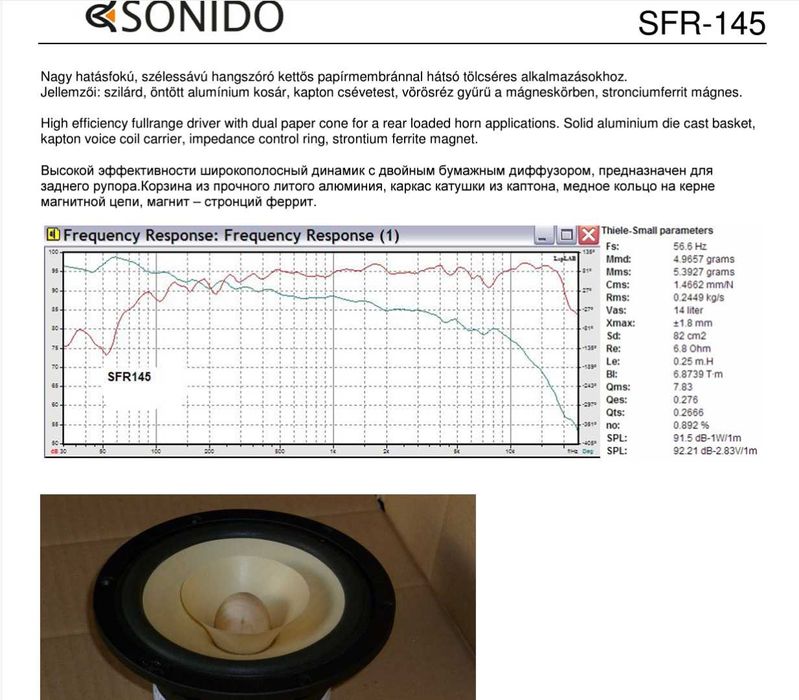 Динамики Sonido SFR 145-8