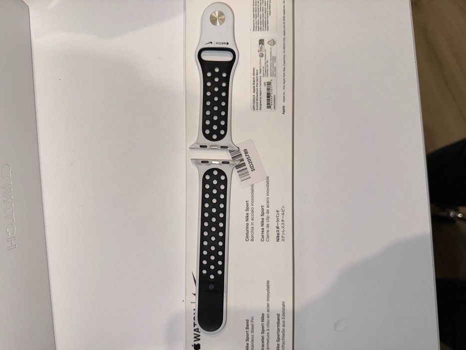 Ремінець White/Black Nike Sport Band 45mm для Apple Watch