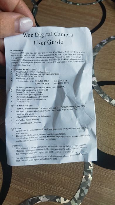 Веб камера на ноутбук