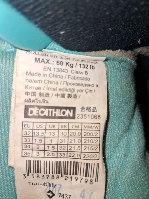 Rolki oxelo decatlon  32-35