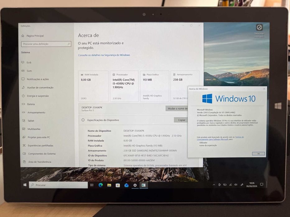 Surface Pro 3, i5/8G/256G